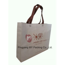 Custom Supermarket Promotion Laminated Non Woven Shopper Bag